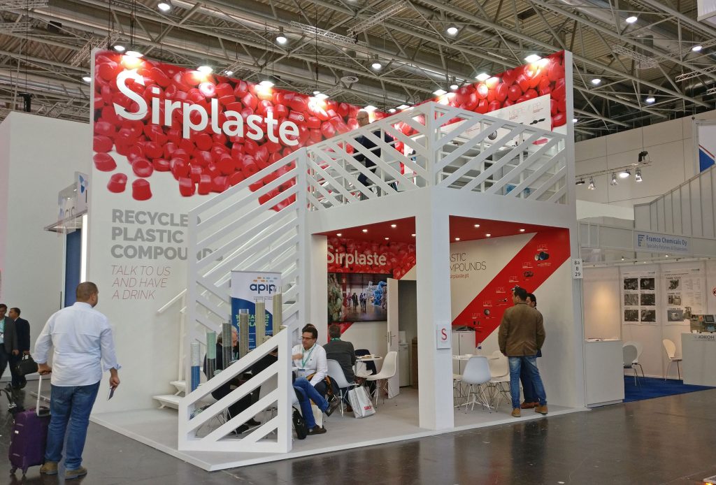 Two-storey Sirplaste design stand at K 2019 Düsseldorf